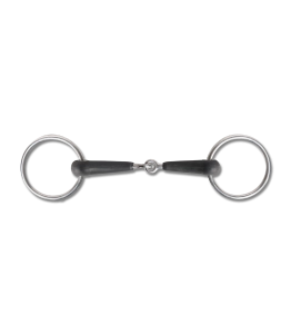 Wędzidło gumowe pojedynczo łamane WALDHAUSEN "Rubber Jointed" 15mm