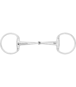 Wędzidło oliwkowe pojedynczo łamane WALDHAUSEN "Eggbutt" 14mm