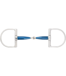 Wędzidło oliwkowe pojedynczo łamane WALDHAUSEN "Sweet Iron D-Ring" 16mm