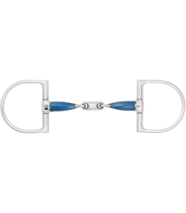 Wędzidło oliwkowe podwójnie łamane WALDHAUSEN "Sweet Iron D-Ring" 14mm