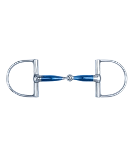 Wędzidło oliwkowe anatomiczne pojedynczo łamane WALDHAUSEN "Sweet Iron D-Ring Anatomical" 16mm