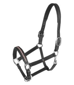 Kantar skórzany WALDHAUSEN "X-Line Crystal" black/mauve/toffee