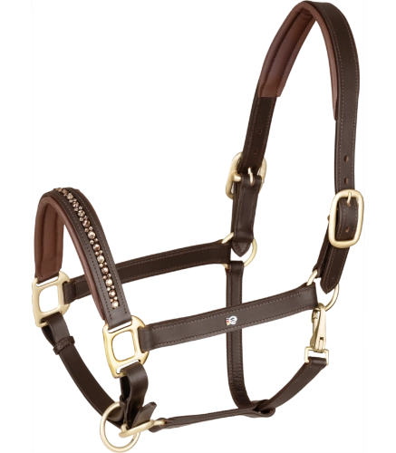 Kantar-skorzany-WALDHAUSEN-X-Line-Crystal-brown/gold-01