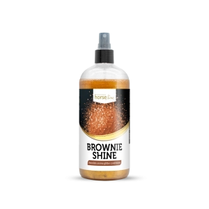 Odżywka z brokatem HorseLinePRO "Brownie Shine" 500 ml 24h