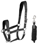 Kantar z uwiązem WALDHAUSEN "Velvet Set" black