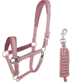 Kantar-z-uwiazem-WALDHAUSEN-Velvet-Set-dusky-pink-01