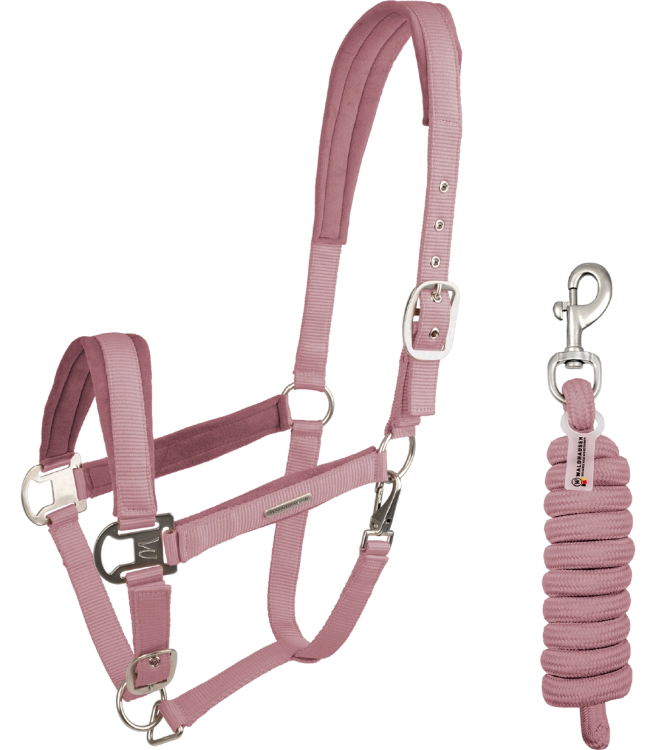 Kantar-z-uwiazem-WALDHAUSEN-Velvet-Set-dusky-pink-01