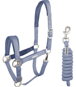 Kantar z uwiązem WALDHAUSEN "Velvet Set" ocean blue