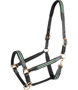 Kantar skórzany WALDHAUSEN "X-Line Oxford Leather" black green