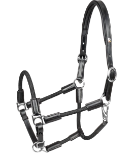 Kantar skórzany WALDHAUSEN "X-Line Leather Nevada" black