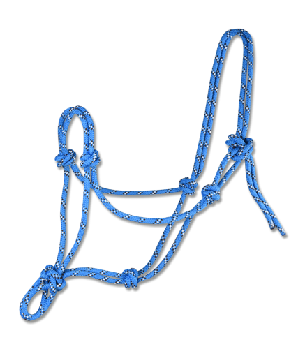 Kantar-sznurkowy-WALDHAUSEN-Knotted-Halter-azure-blue/brown-01