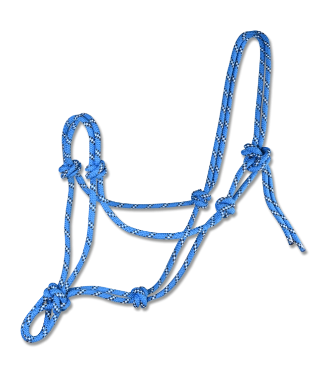 Kantar-sznurkowy-WALDHAUSEN-Knotted-Halter-azure-blue/brown-01