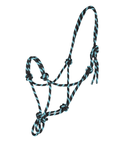 Kantar-sznurkowy-WALDHAUSEN-Knotted-Halter-black/mint-01