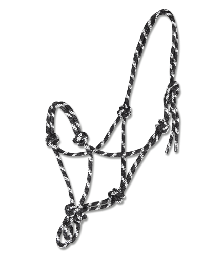 Kantar-sznurkowy-WALDHAUSEN-Knotted-Halter-black/white-01