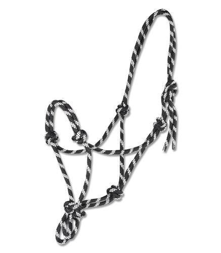 Kantar-sznurkowy-WALDHAUSEN-Knotted-Halter-black/white-01
