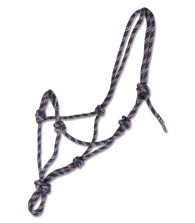 Kantar-sznurkowy-WALDHAUSEN-Knotted-Halter-blue/white/red-01