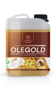 Olej lniany HIPPOVET "OleGold" 5 l 24h
