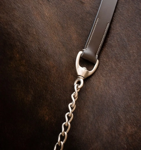 Uwiaz-z-lancuszkiem-HORSEWARE-Signature-brazowy