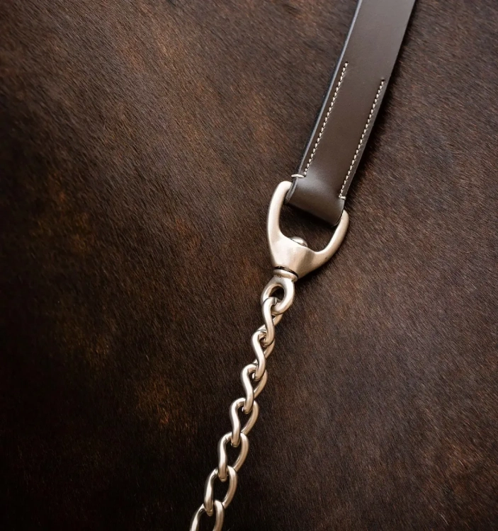 Uwiaz-z-lancuszkiem-HORSEWARE-Signature-brazowy