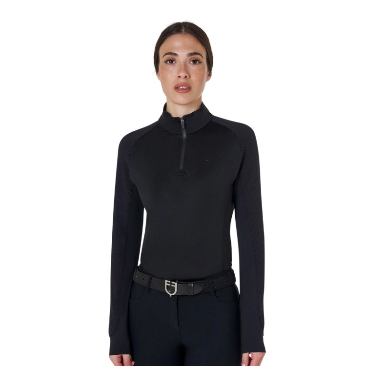Koszulka-treningowa-EQUESTRO-Donna-AW2026-black/black-01