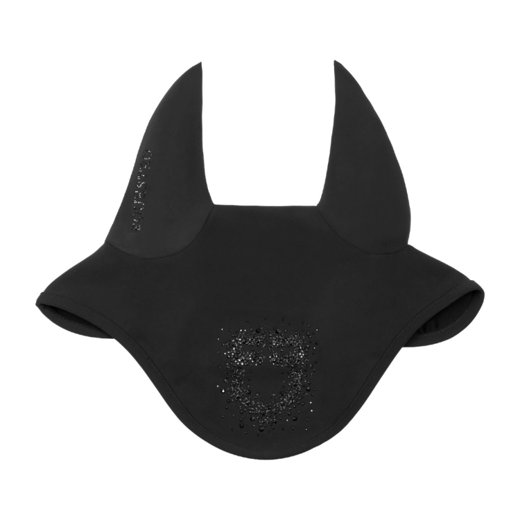 Nauszniki-EQUESTRO-Fly-Veil-Rhinestone-AW2026-black/black-24h-01