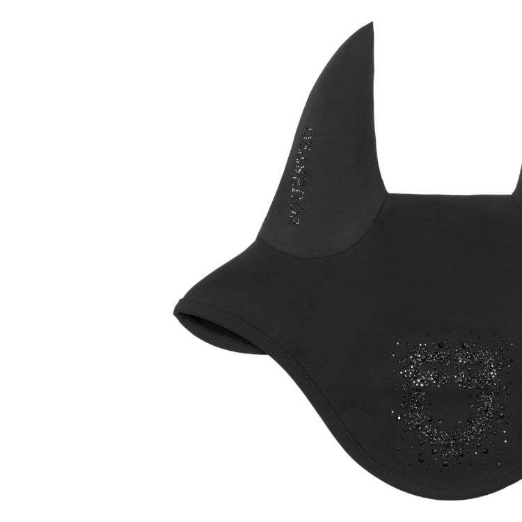 Nauszniki-EQUESTRO-Fly-Veil-Rhinestone-AW2026-black/black-24h-03