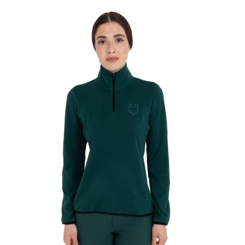 Bluzka-polarowa-EQUESTRO-High-Neck-Fleece-AW2026-pine-grove-01