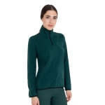 Bluzka-polarowa-EQUESTRO-High-Neck-Fleece-AW2026-pine-grove-04