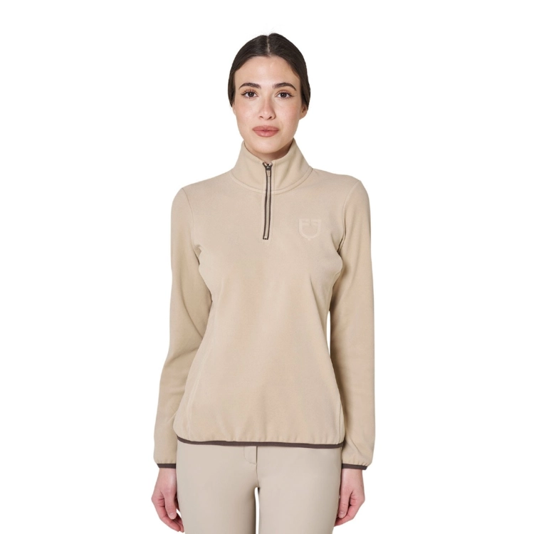 Bluzka-polarowa-EQUESTRO-High-Neck-Fleece-AW2026-cobblestone-01