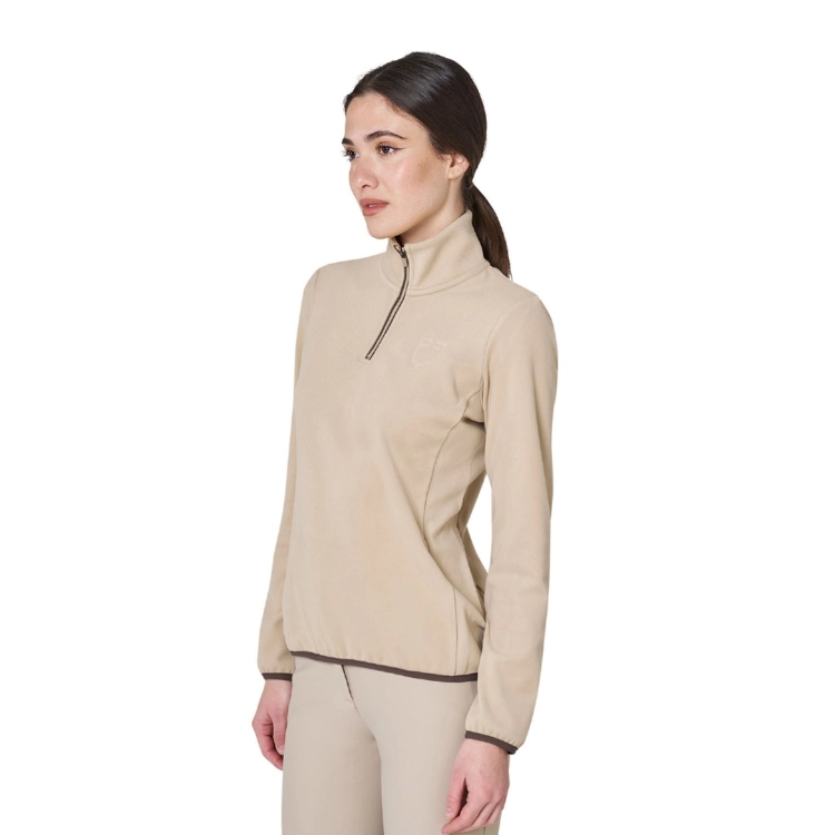 Bluzka-polarowa-EQUESTRO-High-Neck-Fleece-AW2026-cobblestone-03