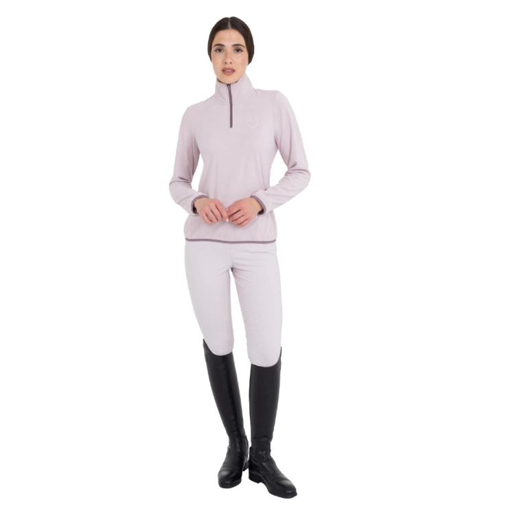 Bluzka-polarowa-EQUESTRO-High-Neck-Fleece-AW2026-hushed-violet-06