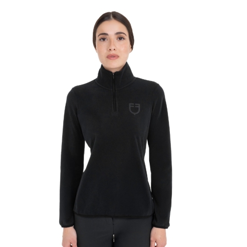 Bluzka-polarowa-EQUESTRO-High-Neck-Fleece-AW2026-black-01