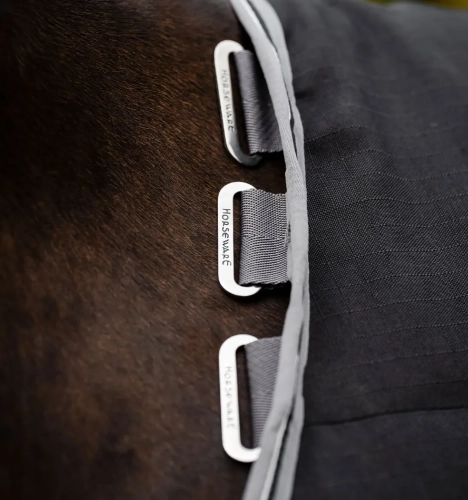Derka-stajenna-HORSEWARE-Rambo-Stable-1000D-100g-black-thunderstorm-grey