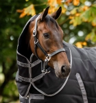 Kaptur do derki stajennej HORSEWARE Rambo Stable 1000D 200g black-thunderstorm grey