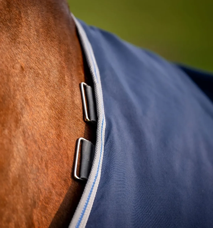 Derka-padokowa-z-kapturem-HORSEWARE-Rhino-Plus-1000D-100g-navy-titanium-grey