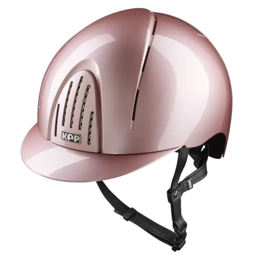 Kask-KEP-Smart-Nova-Metal-Polish-pink-black-chinstrap