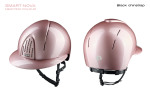 Kask-KEP-Smart-Nova-Metal-Polish-Polo-Visor-pink-black-chinstrap