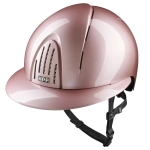 Kask-KEP-Smart-Nova-Metal-Polish-Polo-Visor-pink-black-chinstrap