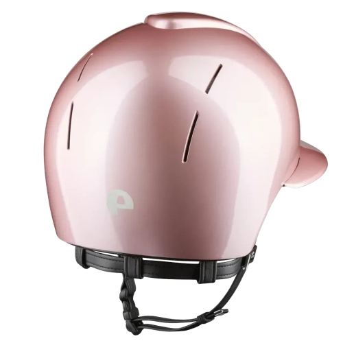Kask-KEP-Smart-Nova-Metal-Polish-Polo-Visor-pink-black-chinstrap