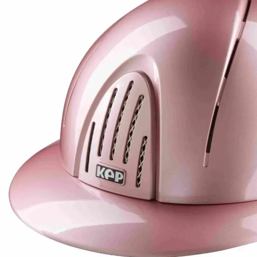 Kask KEP Smart Nova Metal Polish Polo Visor pink cream chinstrap
