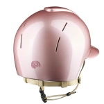 Kask KEP Smart Nova Metal Polish Pink Star Polo Visor pink cream chinstrap