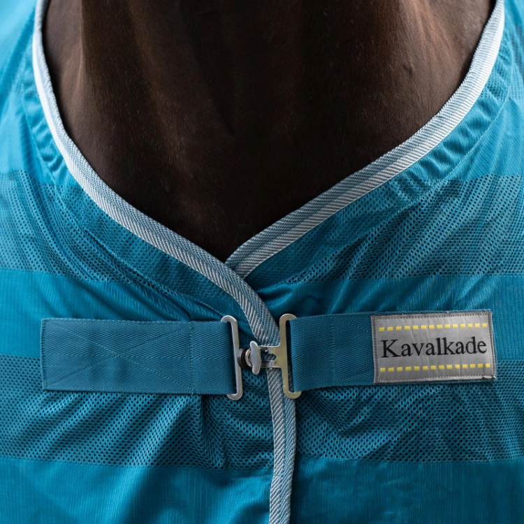 Derka siatkowa przeciw owadom Kavalkade Stripe turkusowa