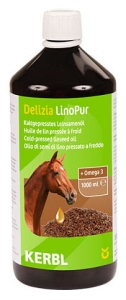 Olej lniany KERBL "Delizia LinoPur" 1 litr
