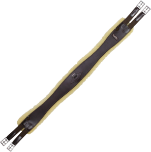 Popręg skórzany KenTaur "Verona" z futrem