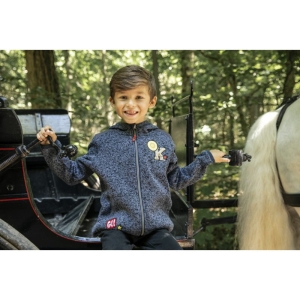 Bluza polarowa z kapturem dziecięca Equi Theme "Equi-Kids PonyRider"