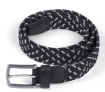 Pasek Fair Play "Hill Braid" czarno-srebrny