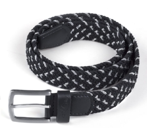 Pasek Fair Play "Hill Braid" czarno-srebrny