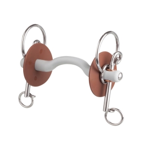 Wędzidło proste profilowane Beris "Swales" krótkie czanki