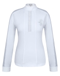 OUTLET Koszulka konkursowa Fair Play "Claire Pearl Long Sleeve" biały
