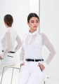 Koszulka konkursowa Fair Play Justine Airy Long Sleeve biały.